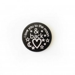 I love you to the moon & back - 2.5cm plate